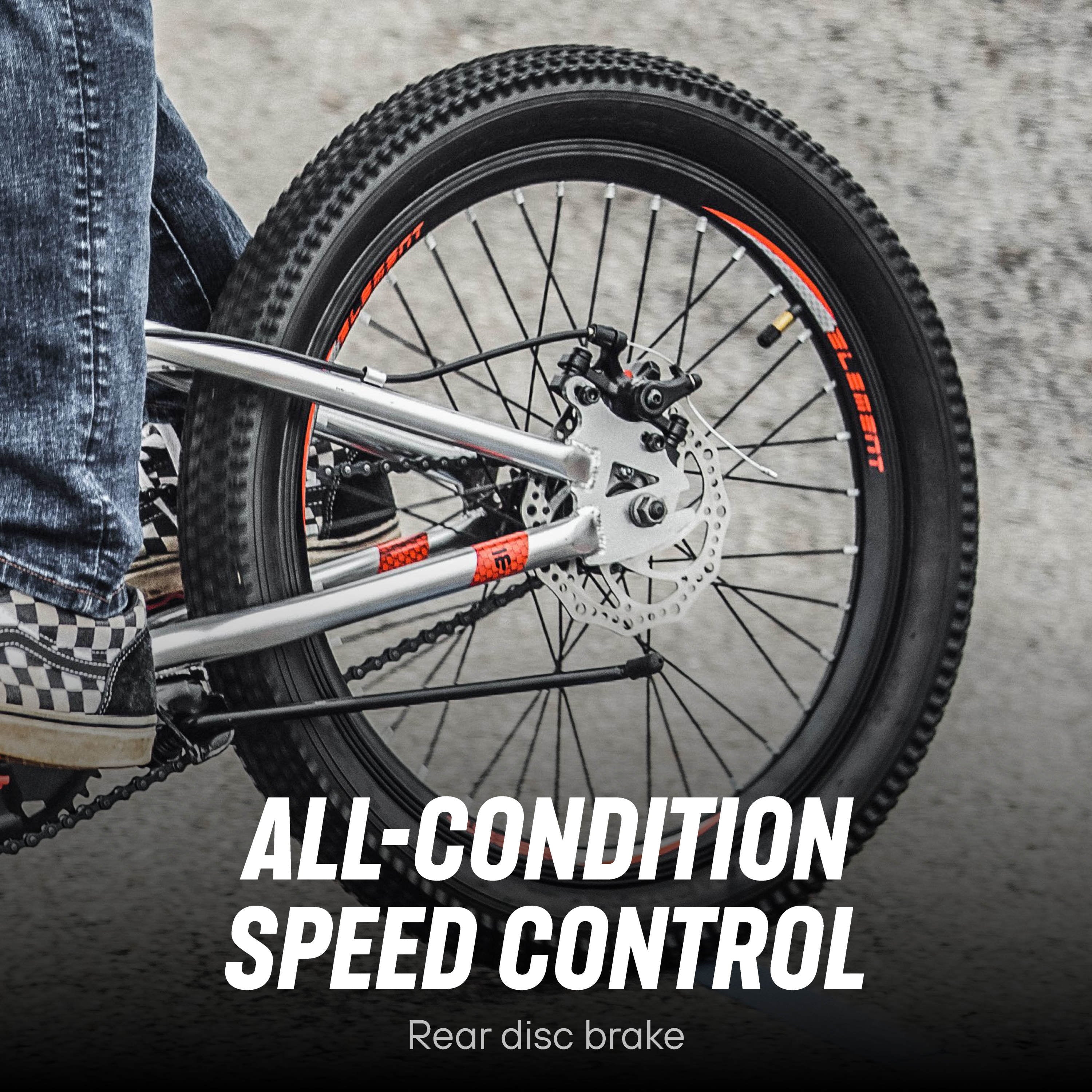 PT20 BMX 20 in. Kids Bike. Single Speed. Boys. Silver / Black