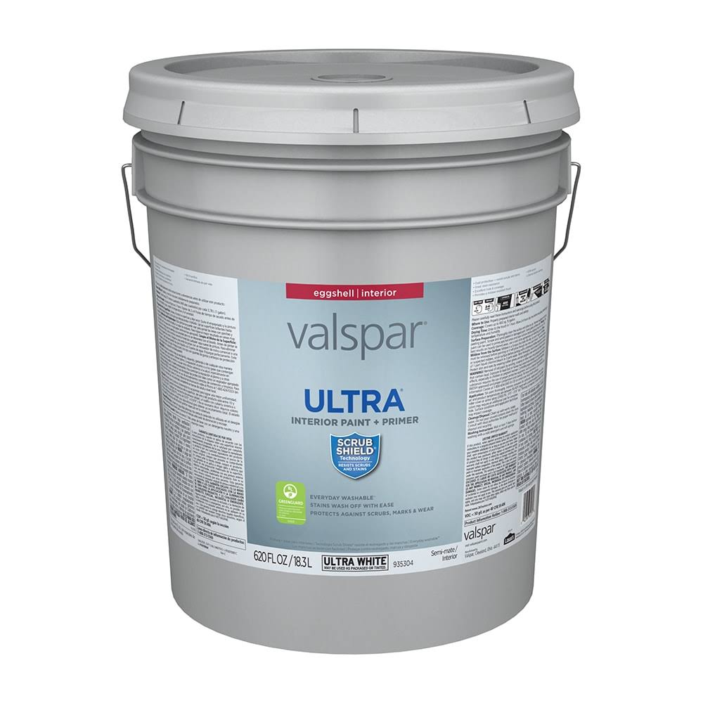 Valspar Ultra Eggshell Ultra White Tintable Interior Paint 5-Gallon | 007.0935304.008