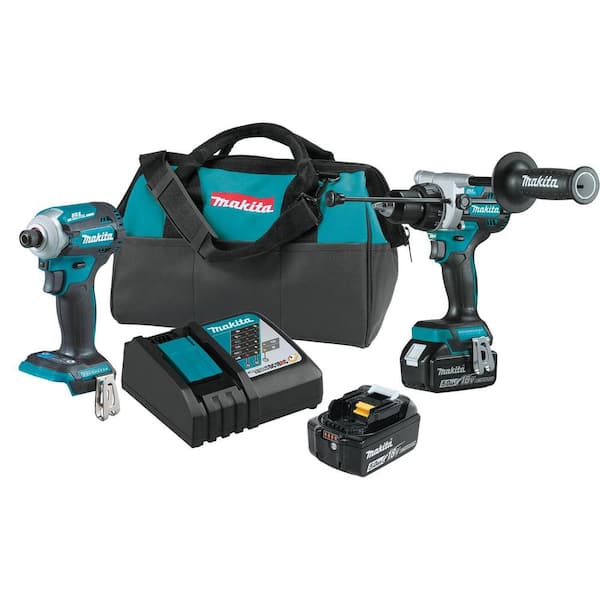 18V LXT Lithium-ion Brushless 2-pc Combo Kit 5.0Ah with bonus 18V LXT Brushless 4-1/2 / 5 in. X-LOCK Angle Grinder