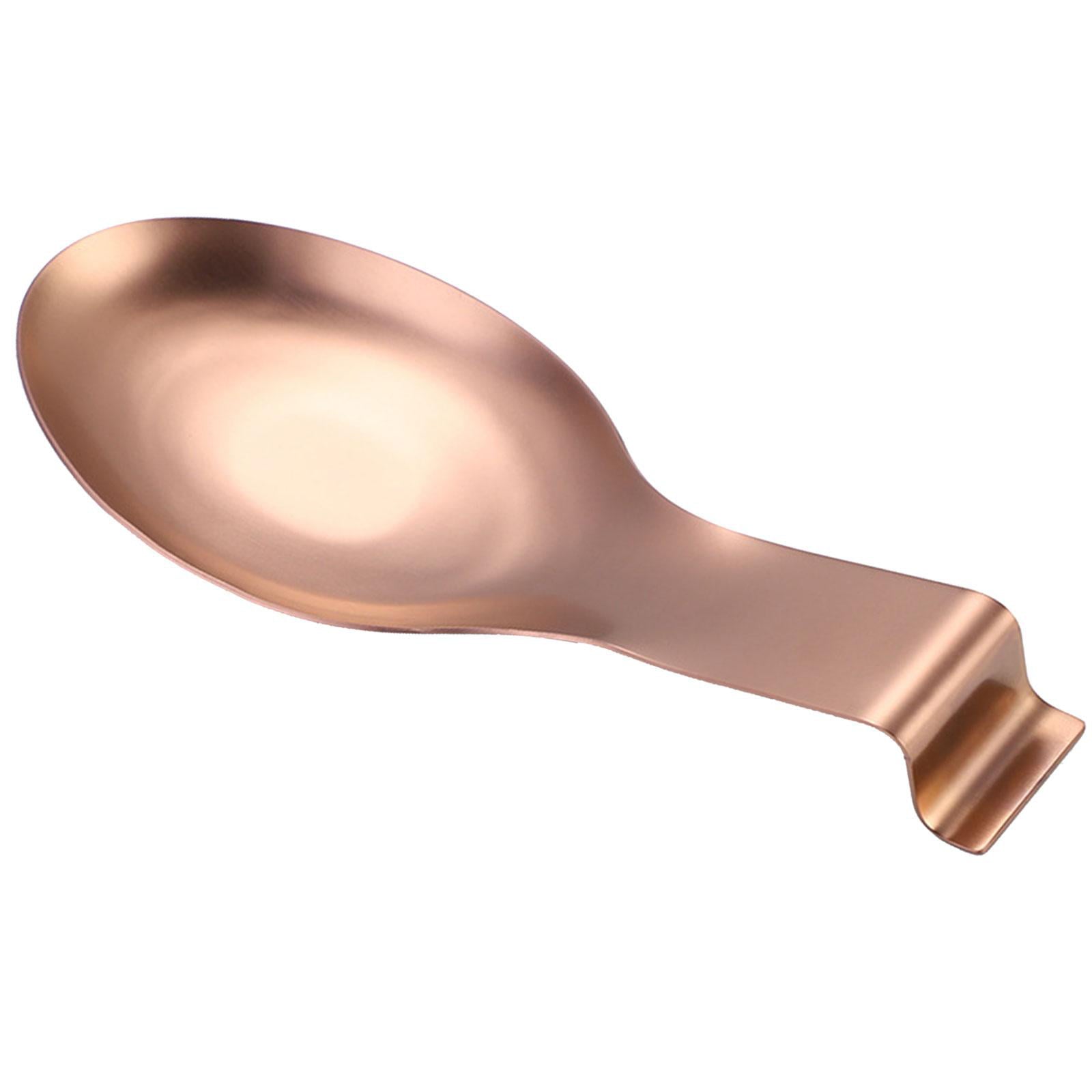Spoon Holder Kitchen Utensils Accs Spoon Rest for Bar Coffee Station Cooking Rose Gold