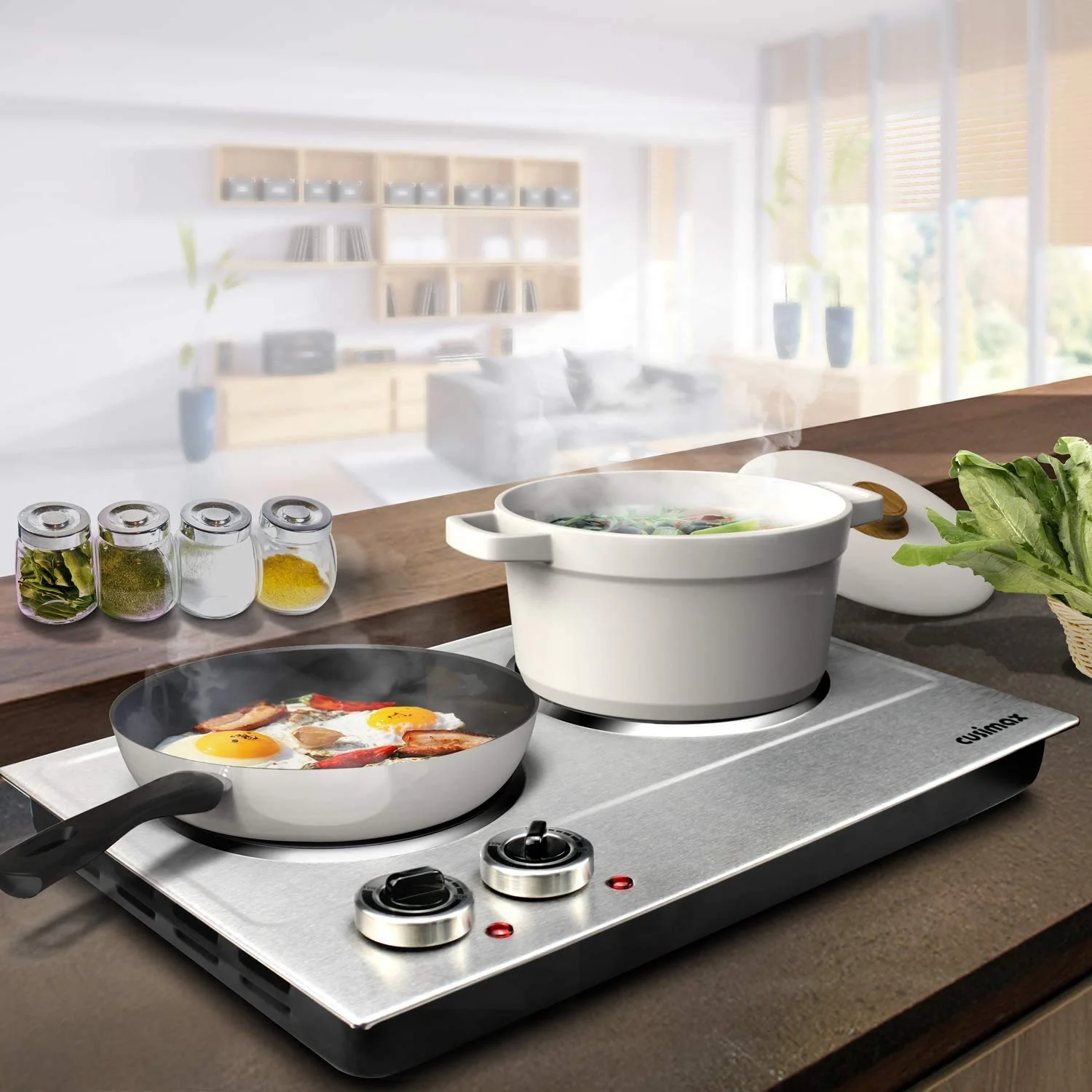 CUSIMAX 1800W Ceramic Electric Hot Plate for Cooking