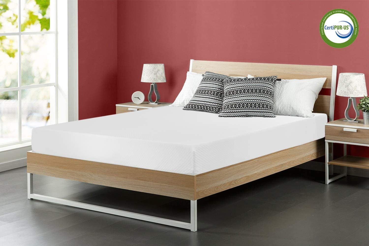 Foam Mattress Queen Size.8 inch Gel Mattress for Cool Sleep Pressure Relief. Medium Firm Mattresses CertiPUR-US Certified/Bed-in-a-Box/Pressure Relieving