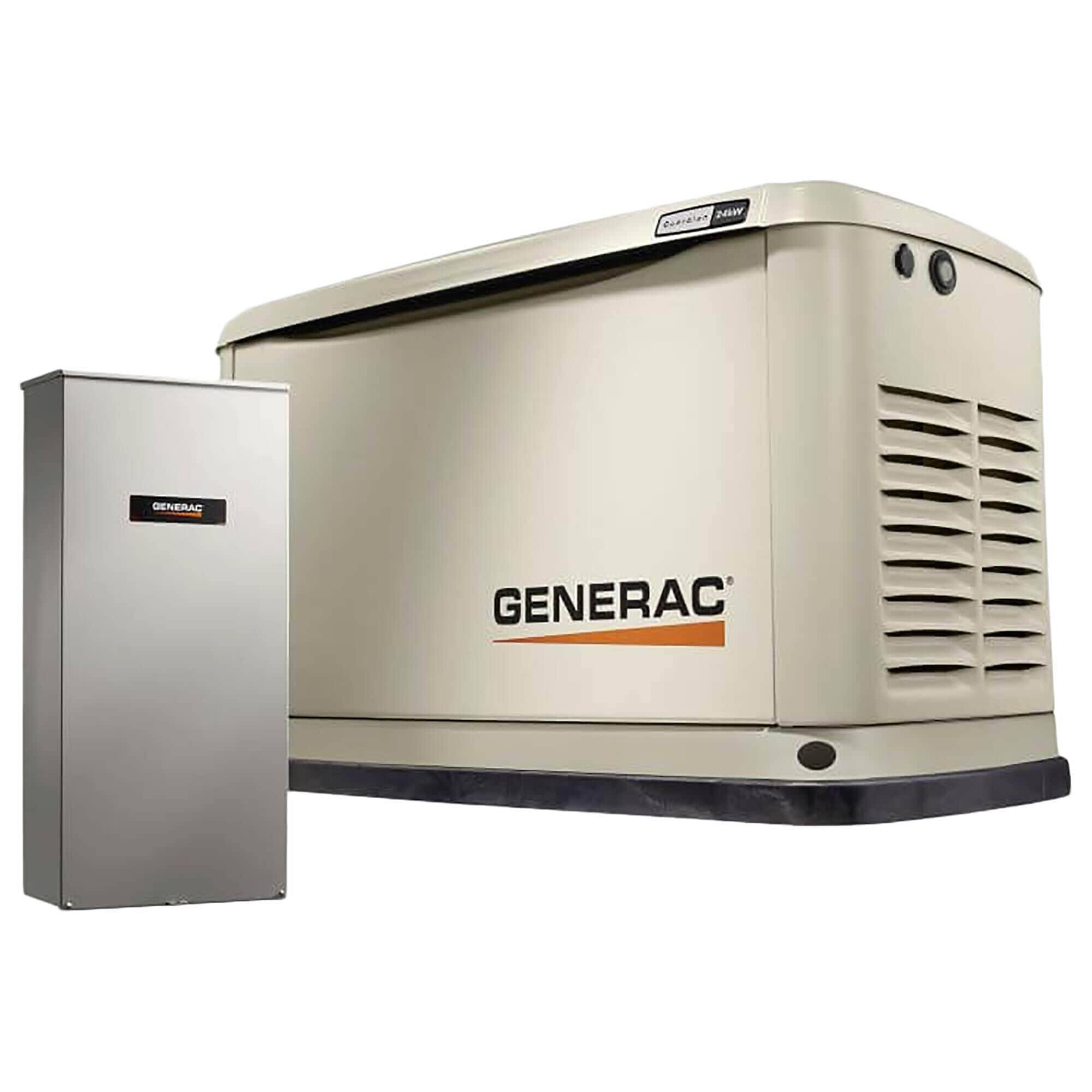 Generac 7291 26kW Guardian Air-Cooled Standby Generator with Transfer Switch