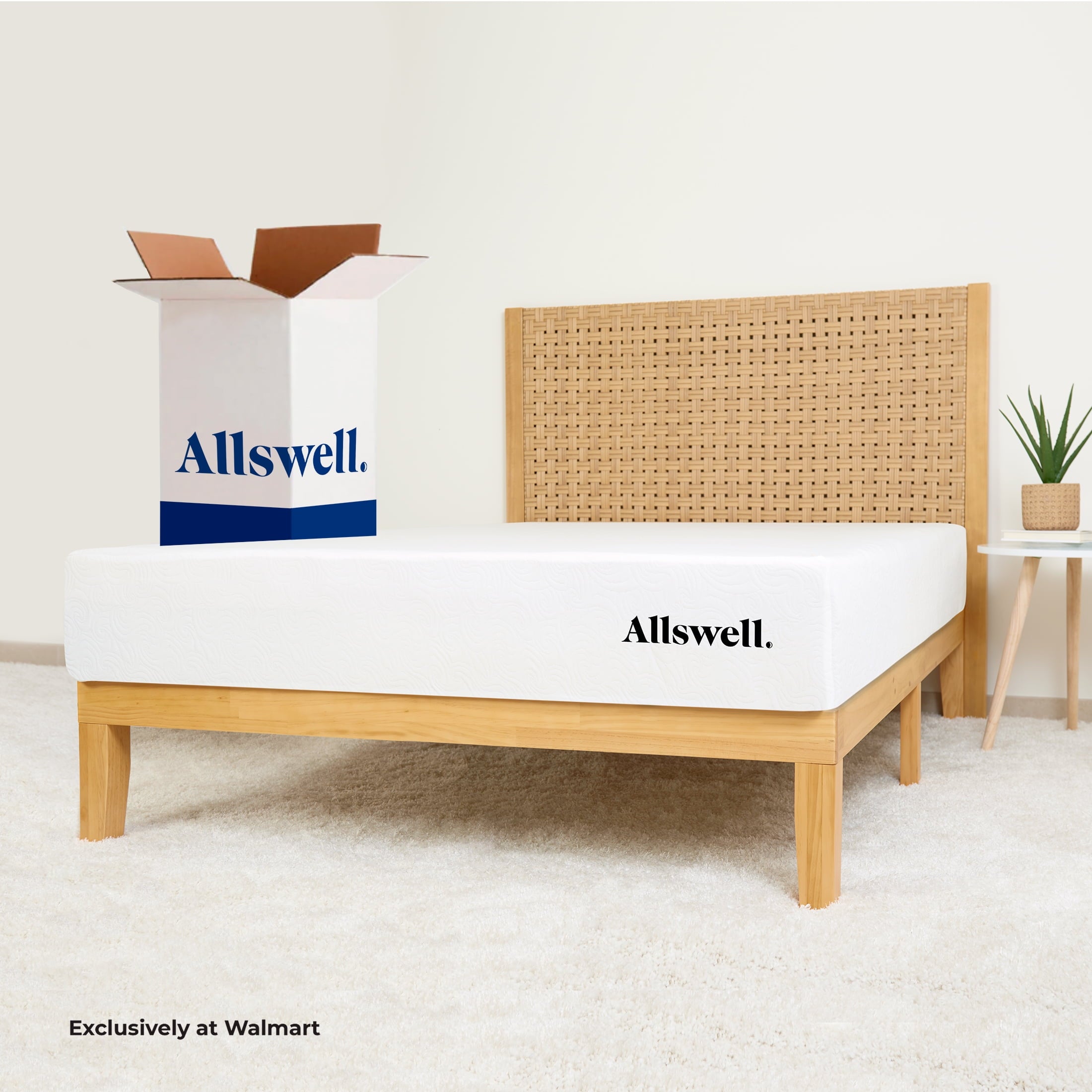 Allswell X 10�� Hybrid of Memory Foam and Coils Mattress With Antimicrobial Treated Cover. King