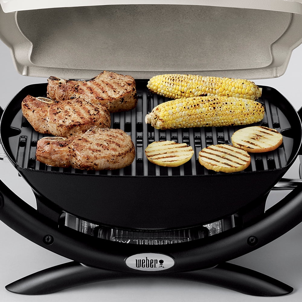 Q 1000 1-Burner Portable Gas Grill. Titanium