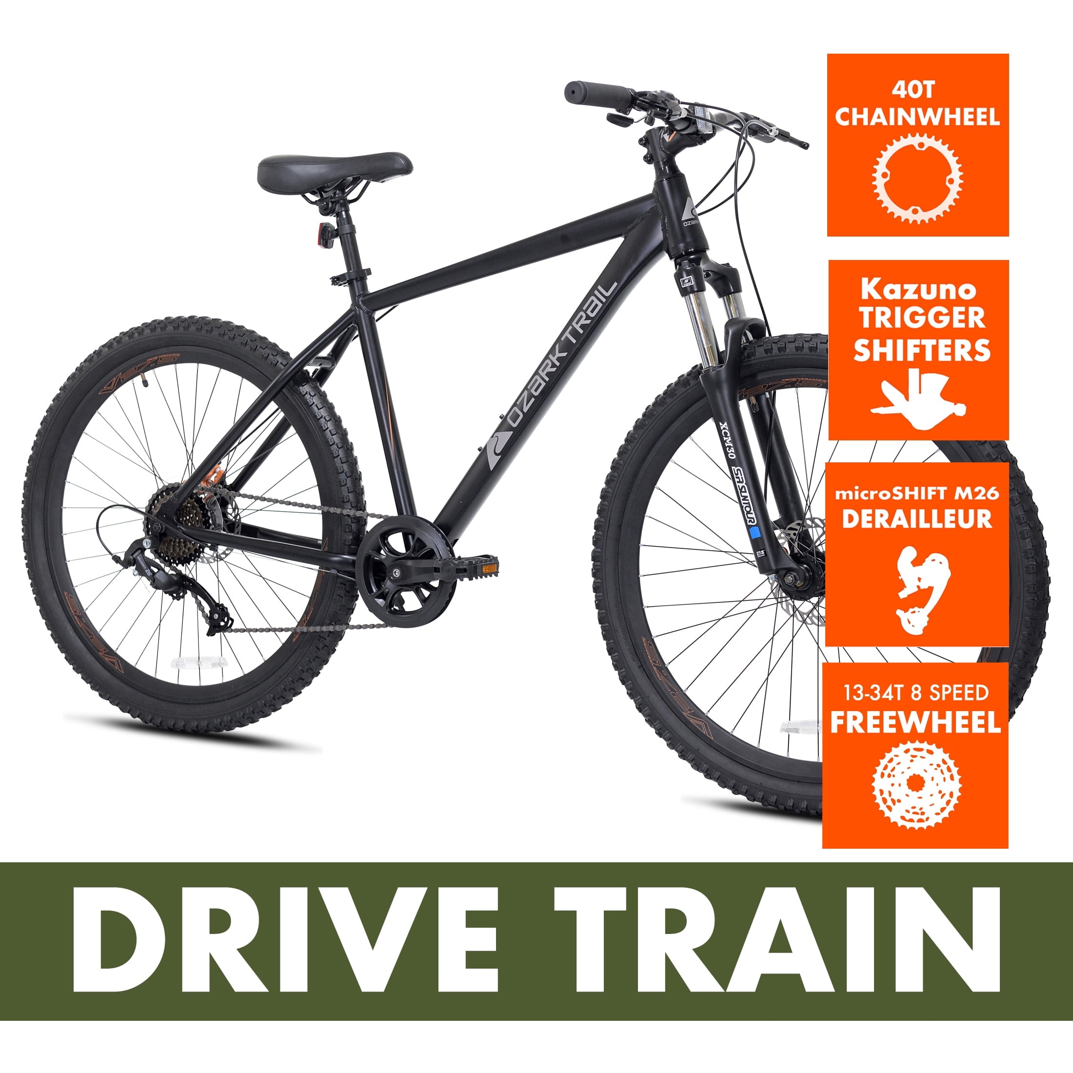 Trail 27.5 Vibe Mountain Bike. Small Frame. Black