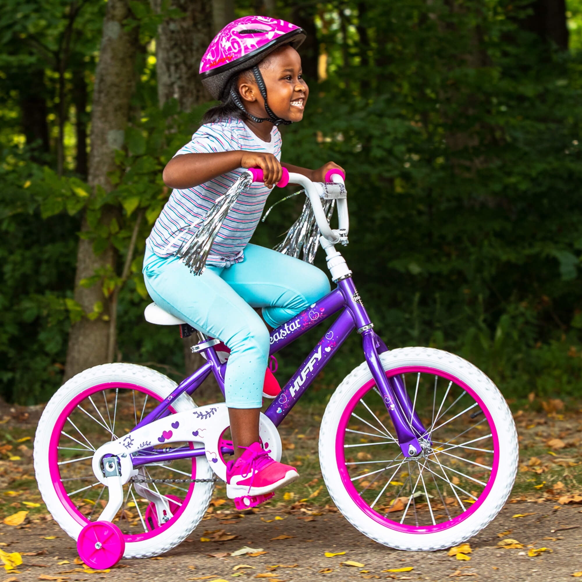 18 in. Sea Star Girl Bike. Metallic Purple
