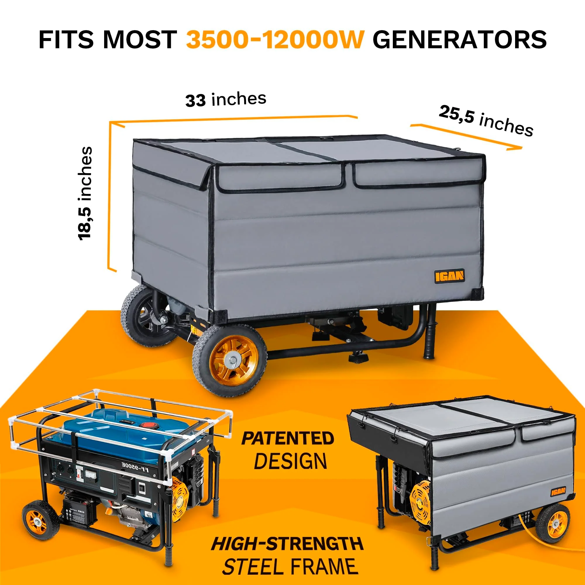 IGAN Waterproof Generator Covers While Running