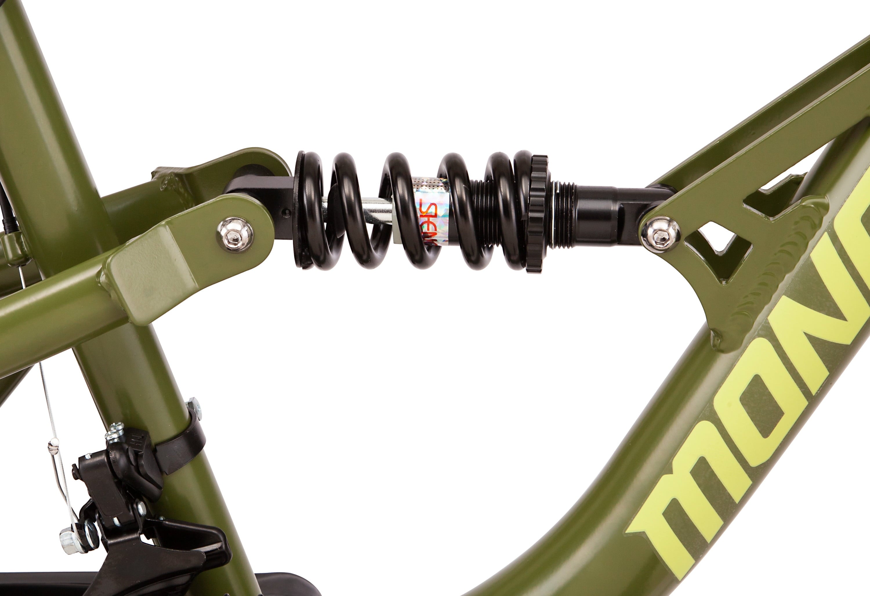 Bash Suspension mountain bike. 21 speeds. 26-inch wheels. green