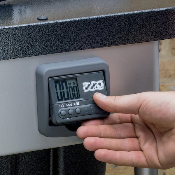 22 in. Performer Premium Charcoal Grill in Black with Built-In Thermometer and Digital Timer