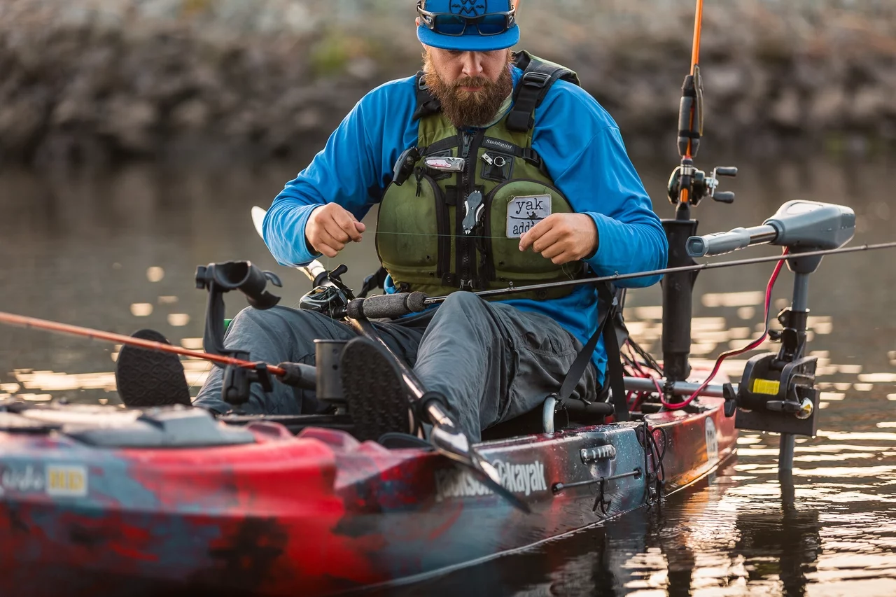 Newport Vessels Kayak Series 36 Lb. Thrust Saltwater Transom Mounted Electric Kayak Trolling Motor with 24 In. Shaft - MadeInUSA