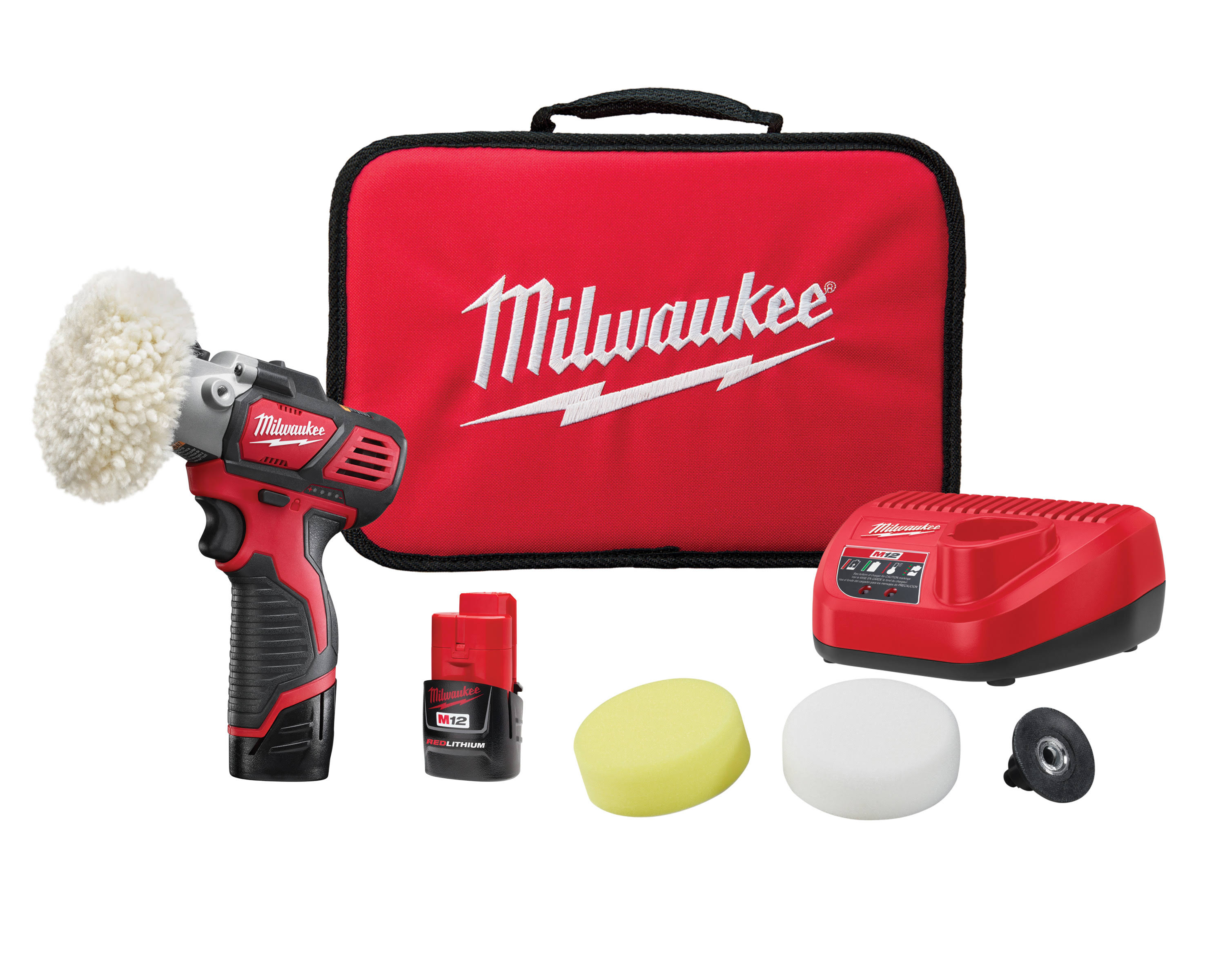 Milwaukee 2438-22 M12 Variable Speed Polisher/Sander Kit-Instock