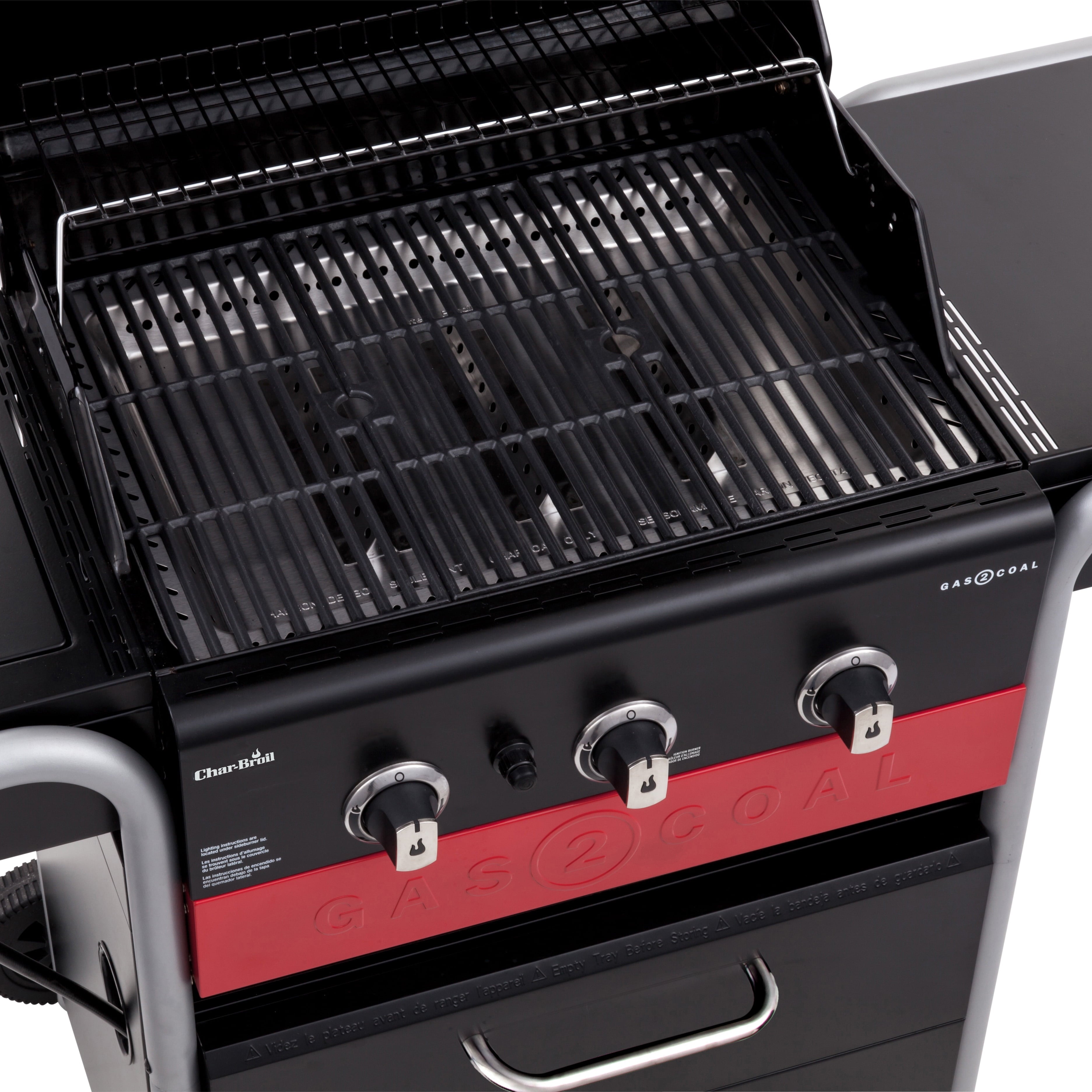 Gas2Coal 3-Burner LP Gas & Charcoal Outdoor Combination Grill