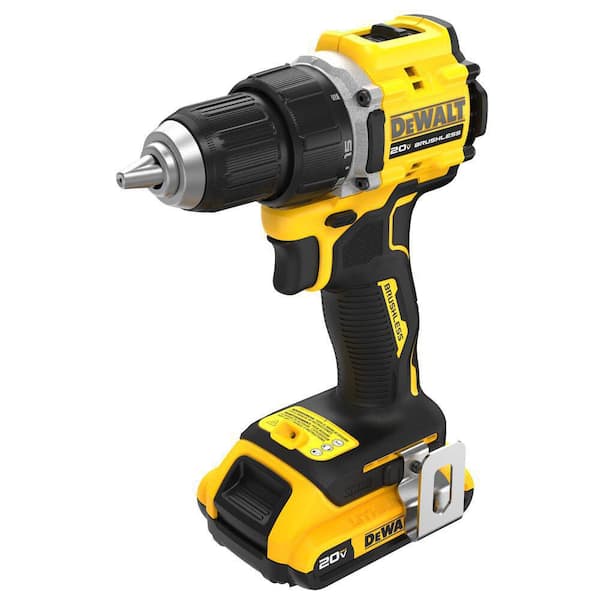 ATOMIC 20-Volt Lithium-Ion Cordless Compact 1/2 in. Drill/Driver Kit with 2.0Ah Battery. Charger and Bag