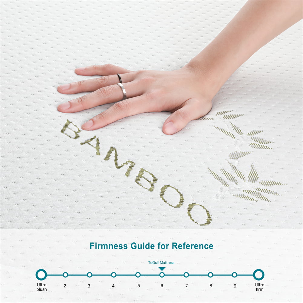 4 Inch Folding Mattress. Portable Trifold Gel Memory Foam Fold Mattresses. Guest Bed. Queen