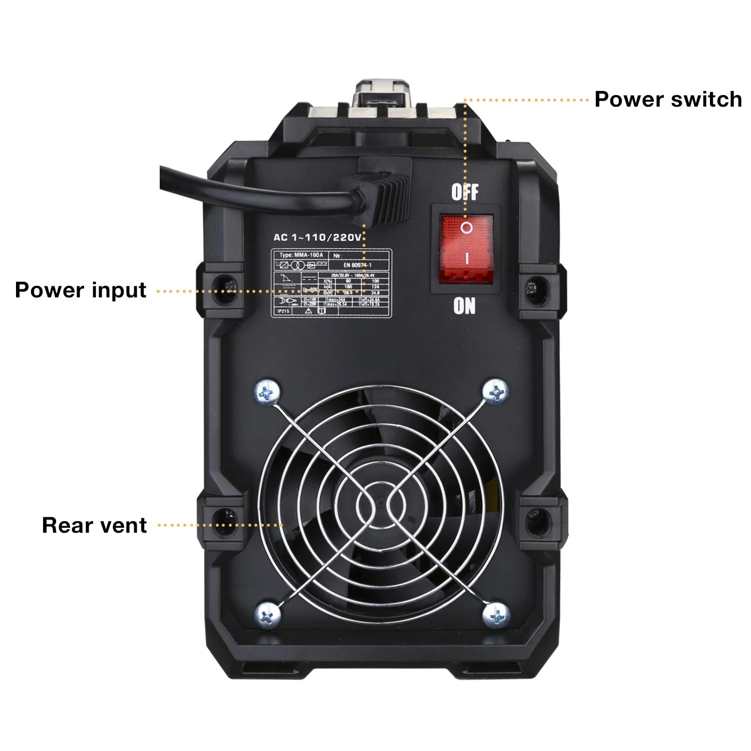 DEKOPRO 110/220V MMA Welder. 160A ARC Welder Machine