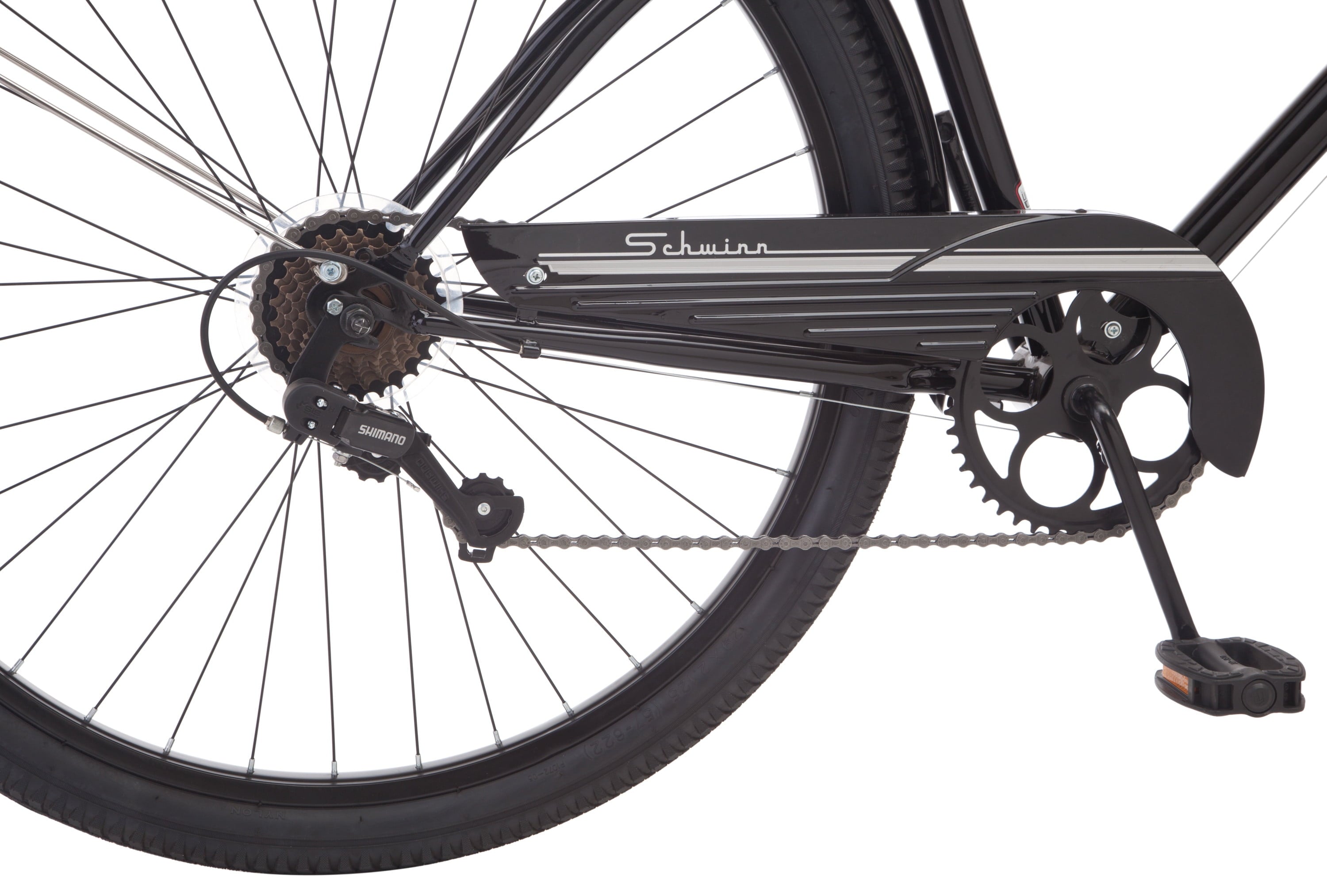 Midway Cruiser Bicycle. 29-in. Wheels. 7 Speeds. Black