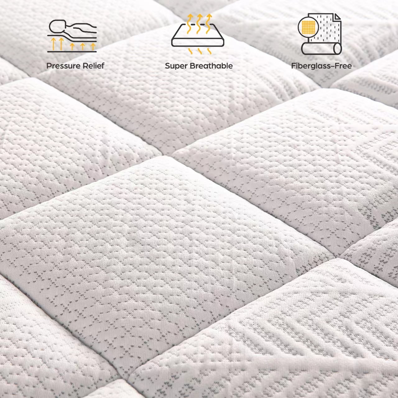 Size Mattress. Nisien 10 Inch Gel Memory Foam Hybrid Queen Mattress in a Box.Firm.Euro Top Bed Mattress for Cooler Sleep.100-Night Free Trial