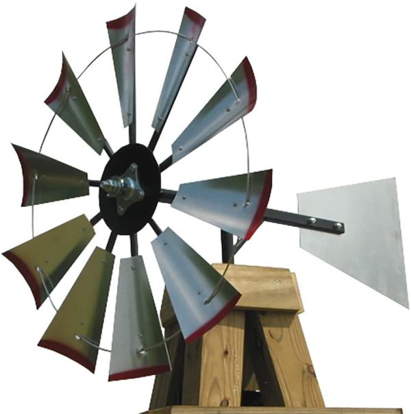 30-inch Windmill Head w/Plain Rudder & Instructions to Build an 8-Foot Tall Windmill