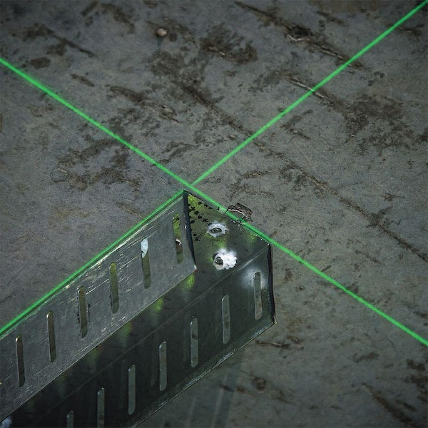 12V MAX Lithium-Ion 100 ft. Green Self-Leveling 3-Beam 360 Degree Laser Level with 2.0Ah Battery. Charger and Case