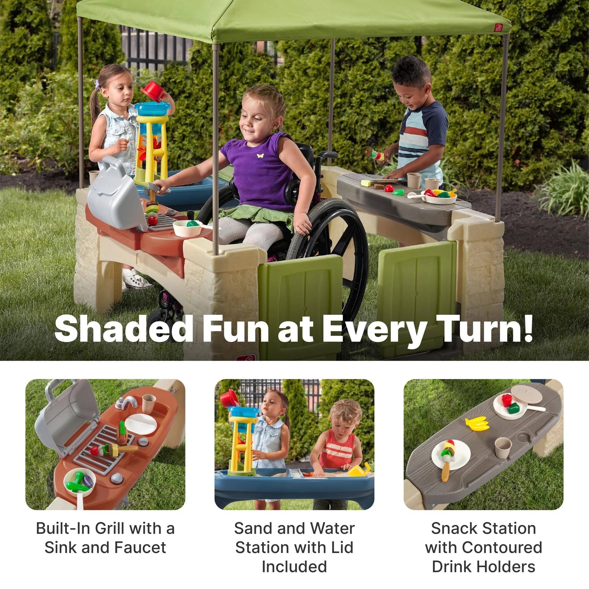 Step2 All Around Playtime Patio with Canopy - MadeInUSA