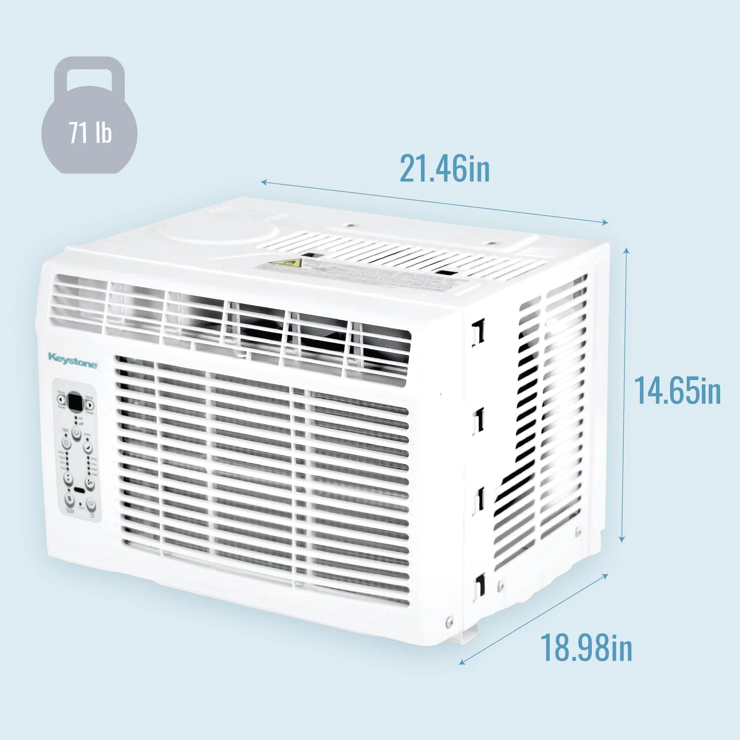 Keystone 14.500 BTU Window Air Conditioner and Dehumidifier