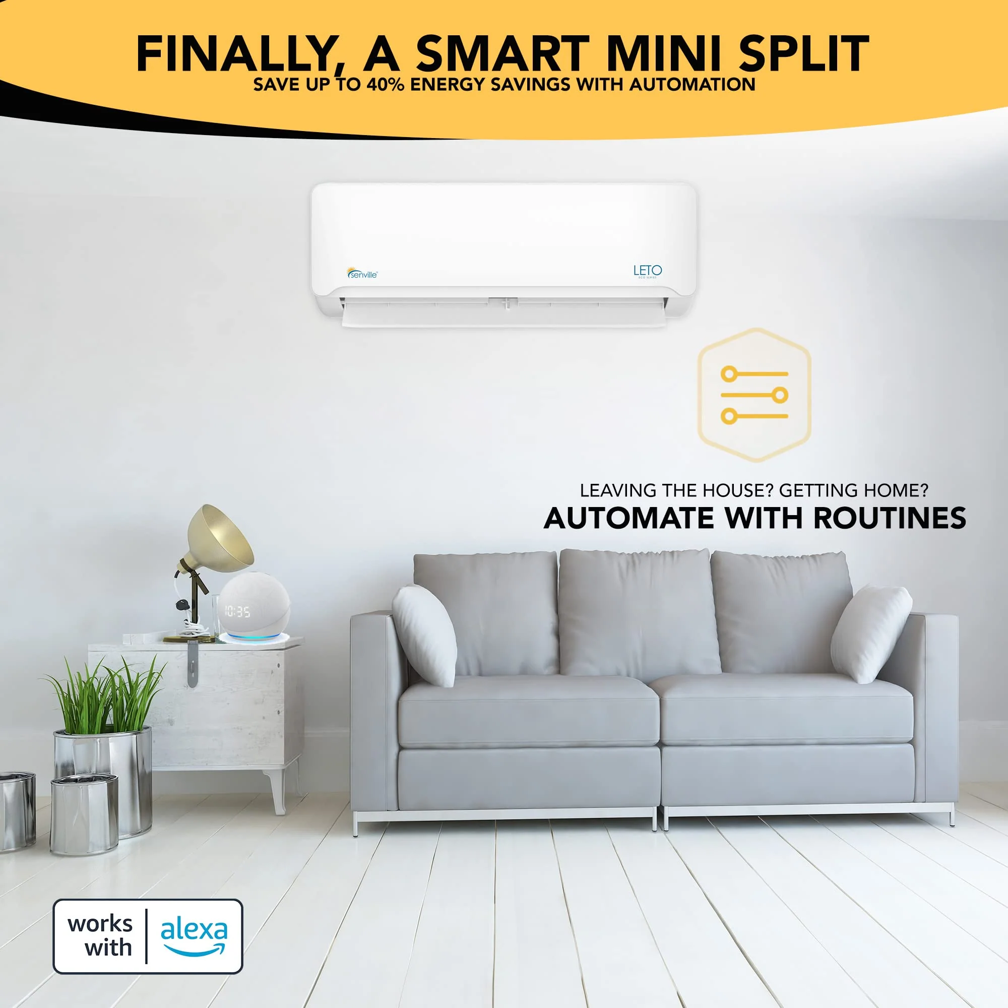 Senville 12000 BTU 110/120V Mini Split Air Conditioner Heat Pump