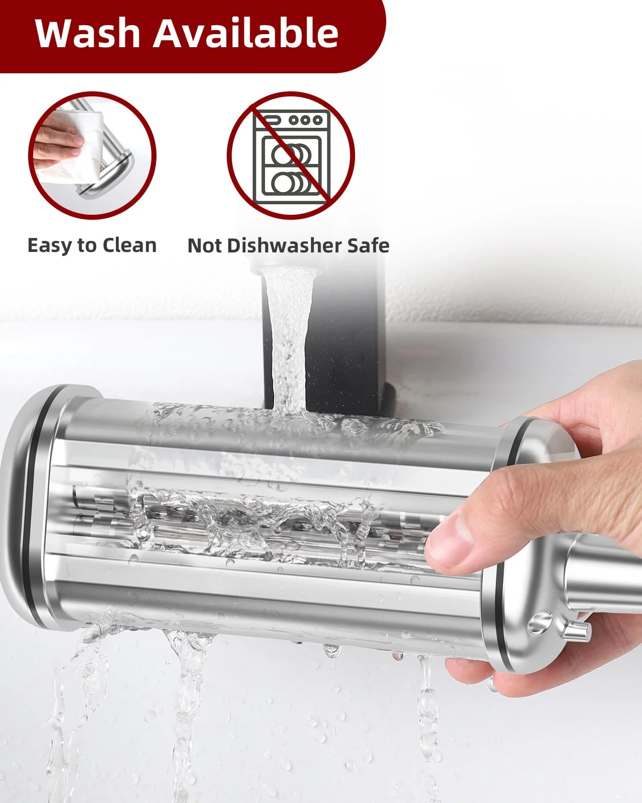 ZACME 3 Piece Pasta Maker Attachment Set for All KitchenAid Stand Mixer