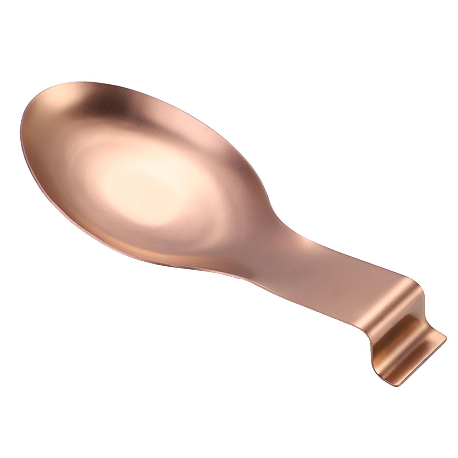 Spoon Holder Kitchen Utensils Accs Spoon Rest for Bar Coffee Station Cooking Rose Gold