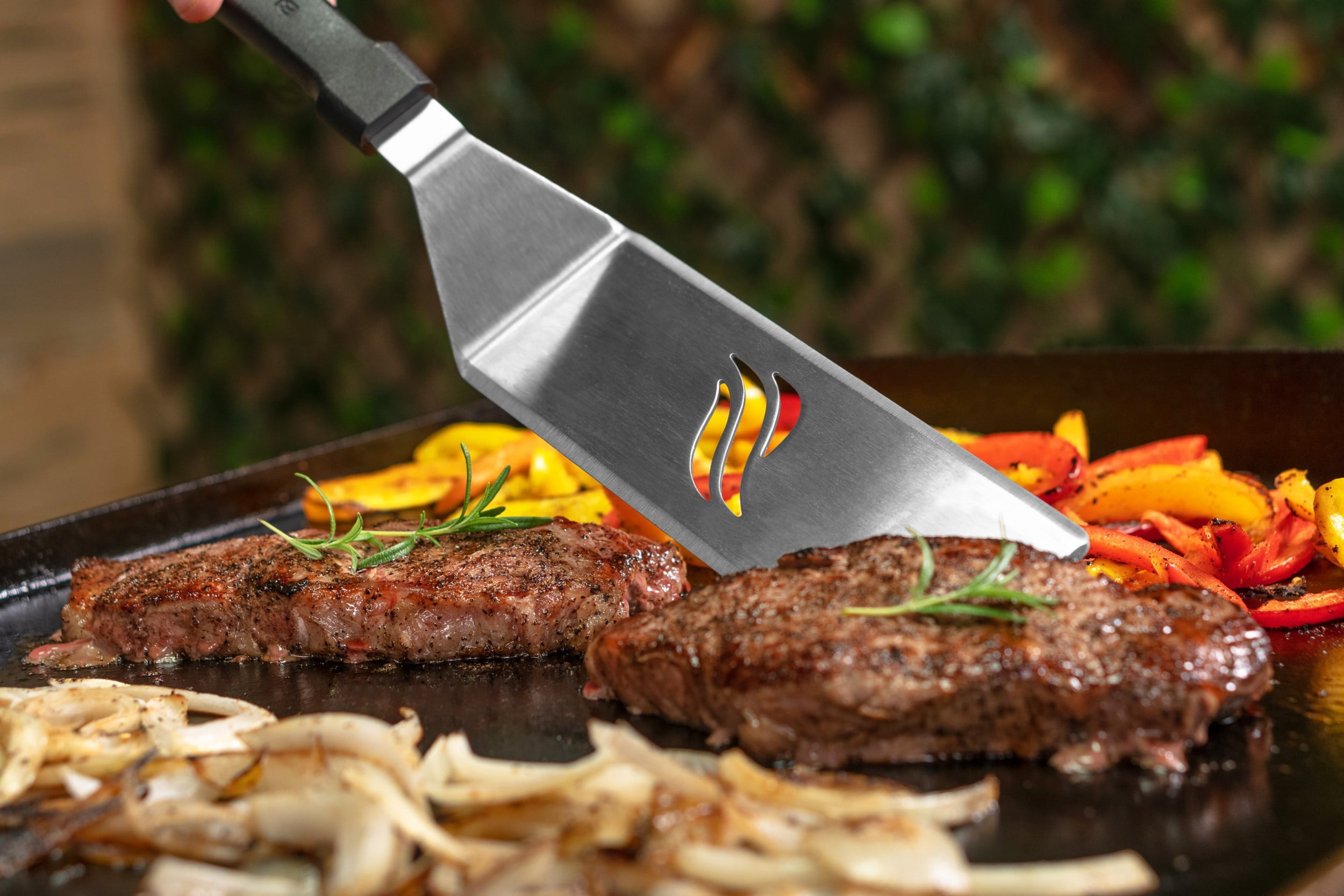 6-Piece Stainless Steel Outdoor Griddle Cooking Set