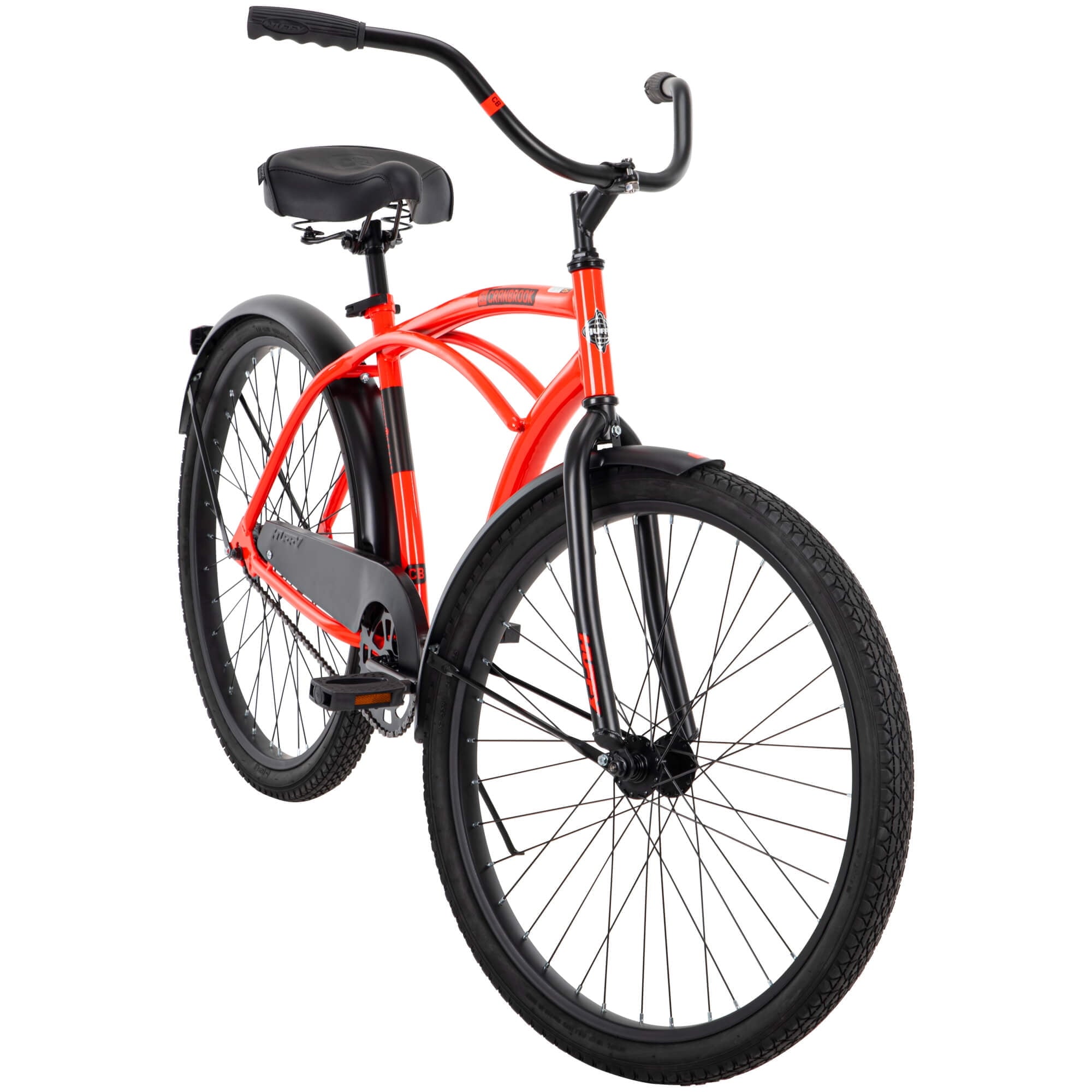 26 In. Cranbrook Men's Classic Beach Cruiser Comfort Bike. Red