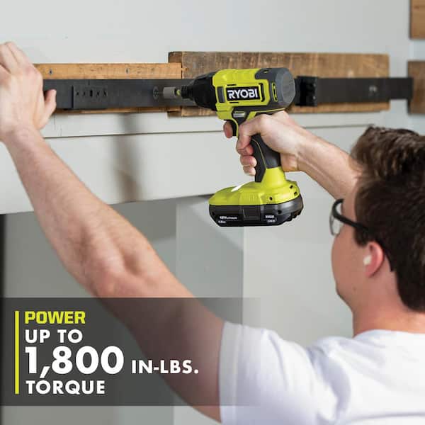 ONE+ 18V Cordless 6-Tool Combo Kit with 1.5 Ah Battery. 4.0 Ah Battery. and Charger