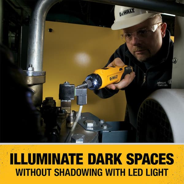 8V MAX Cordless Gyroscopic Screwdriver with Adjustable Handle. (2) 1.0Ah Batteries. Charger. and Bag