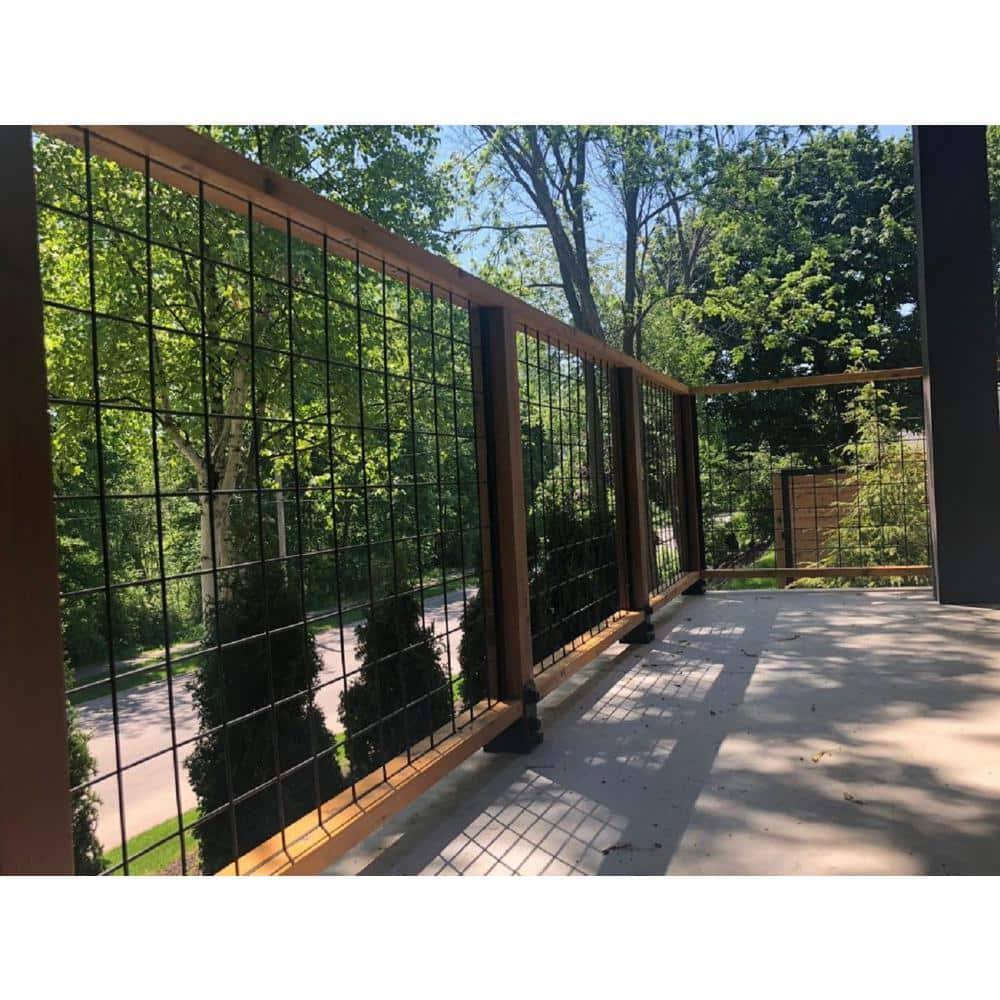 36 in. x 72 in. Wild Hog Black Metal Railing Panel (5-Pack) 36WHB5PK-Instock