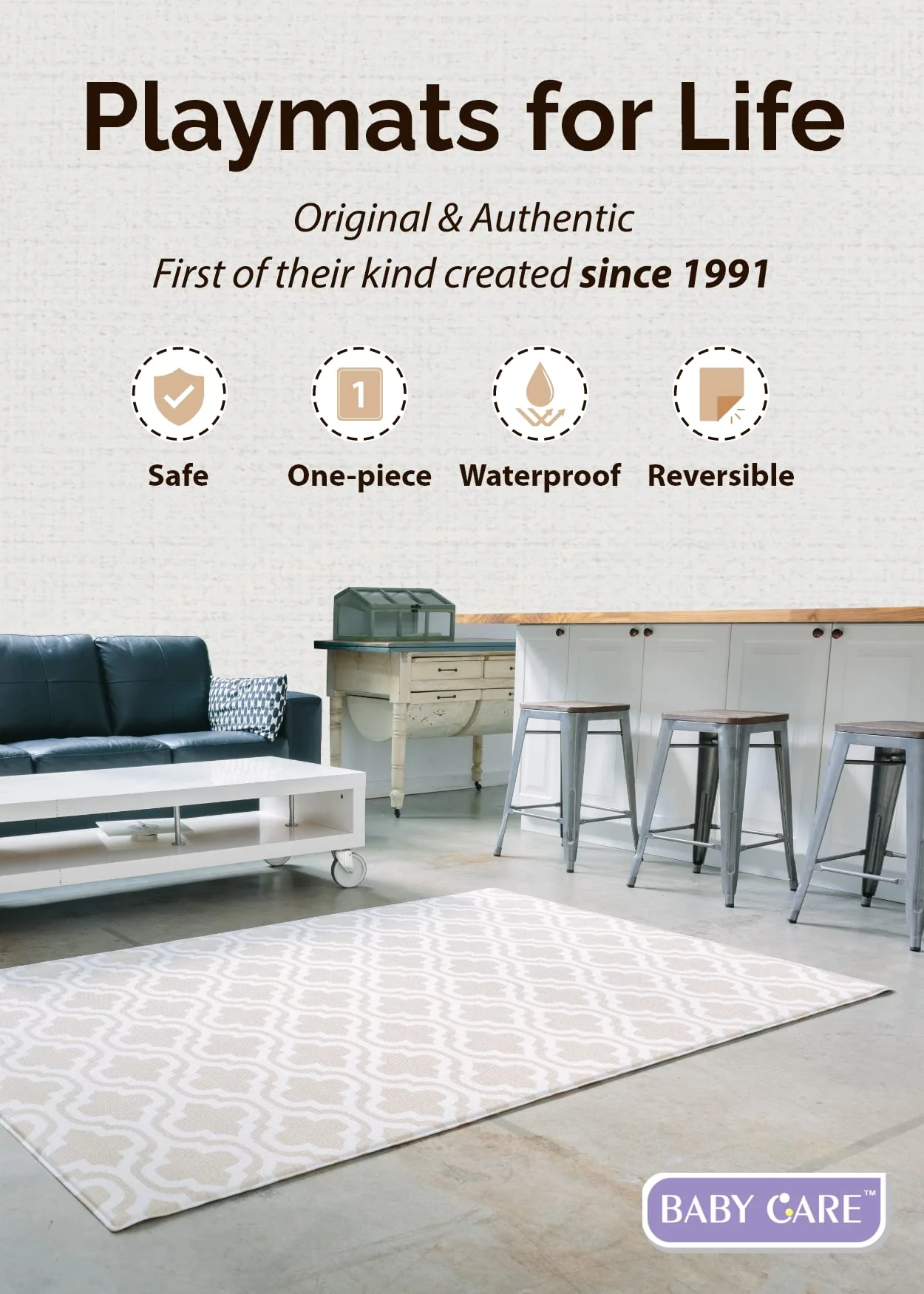 Baby Care Medium Play Mat 73'' x 49''