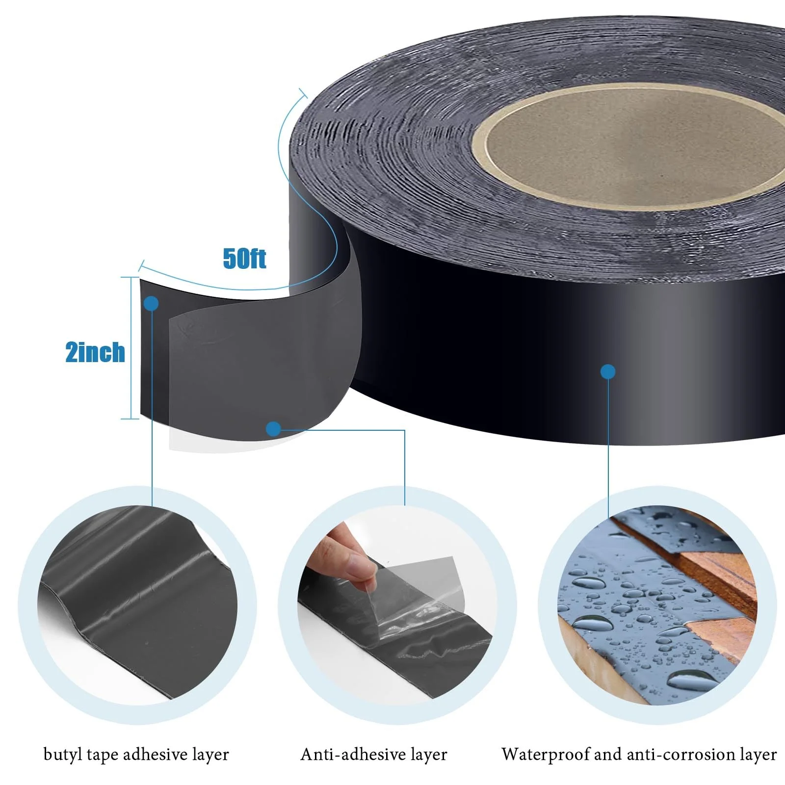 Heelos 10 Pack Joist Tape for Decking 2''??50'