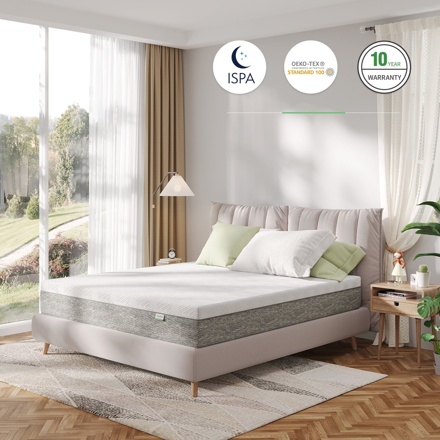 10 inch Gel Memory Foam Mattresses. Queen Size Mattress