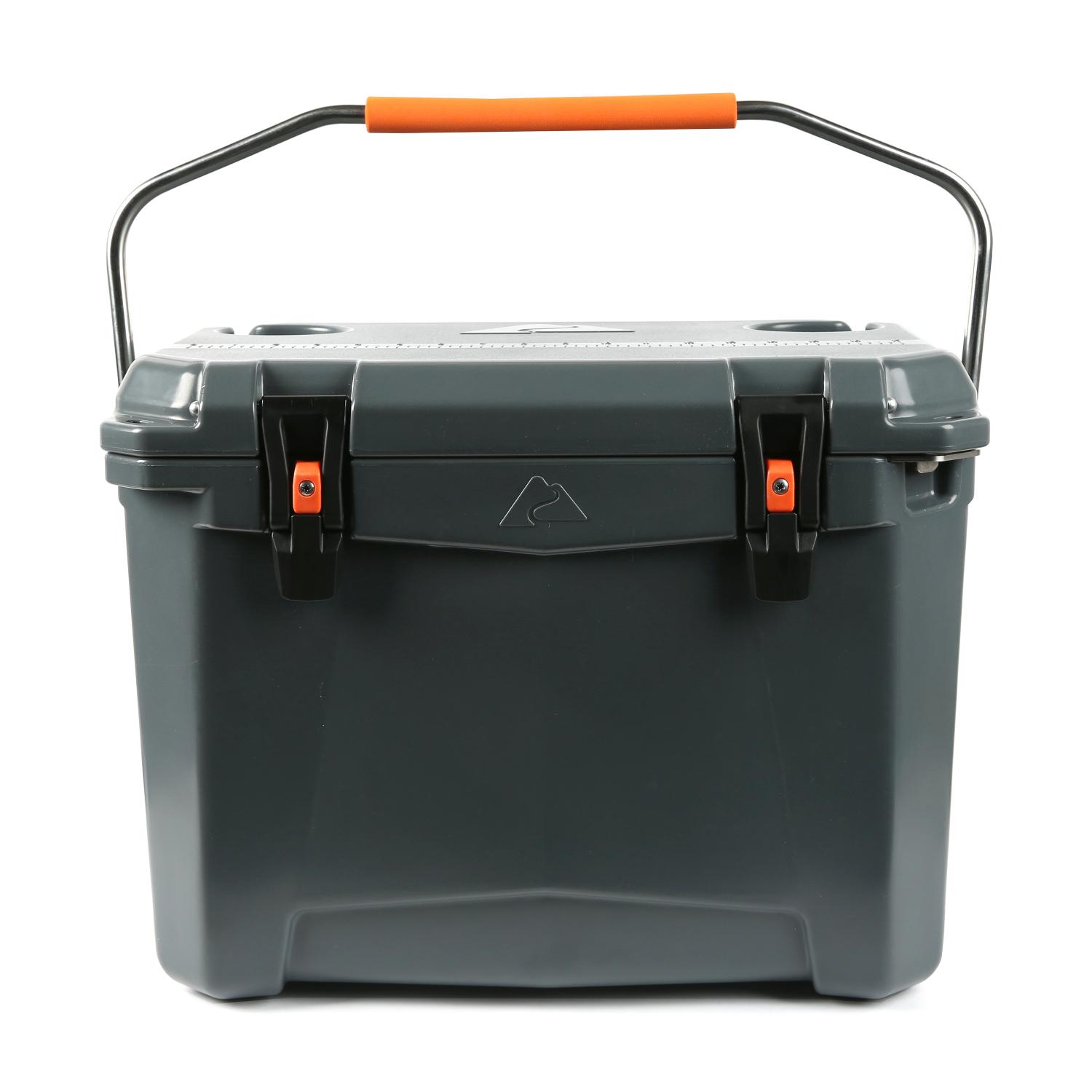 Ozark Trail 26 Quart High Performance Roto-Molded Cooler with MicrobanA . Gray