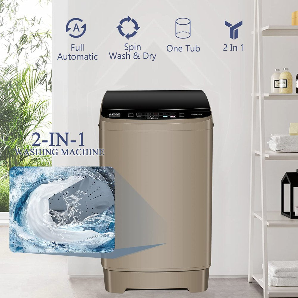 Portable Washing Machine. 17.7 Lbs Large Capacity Full Automatic Washing Machine