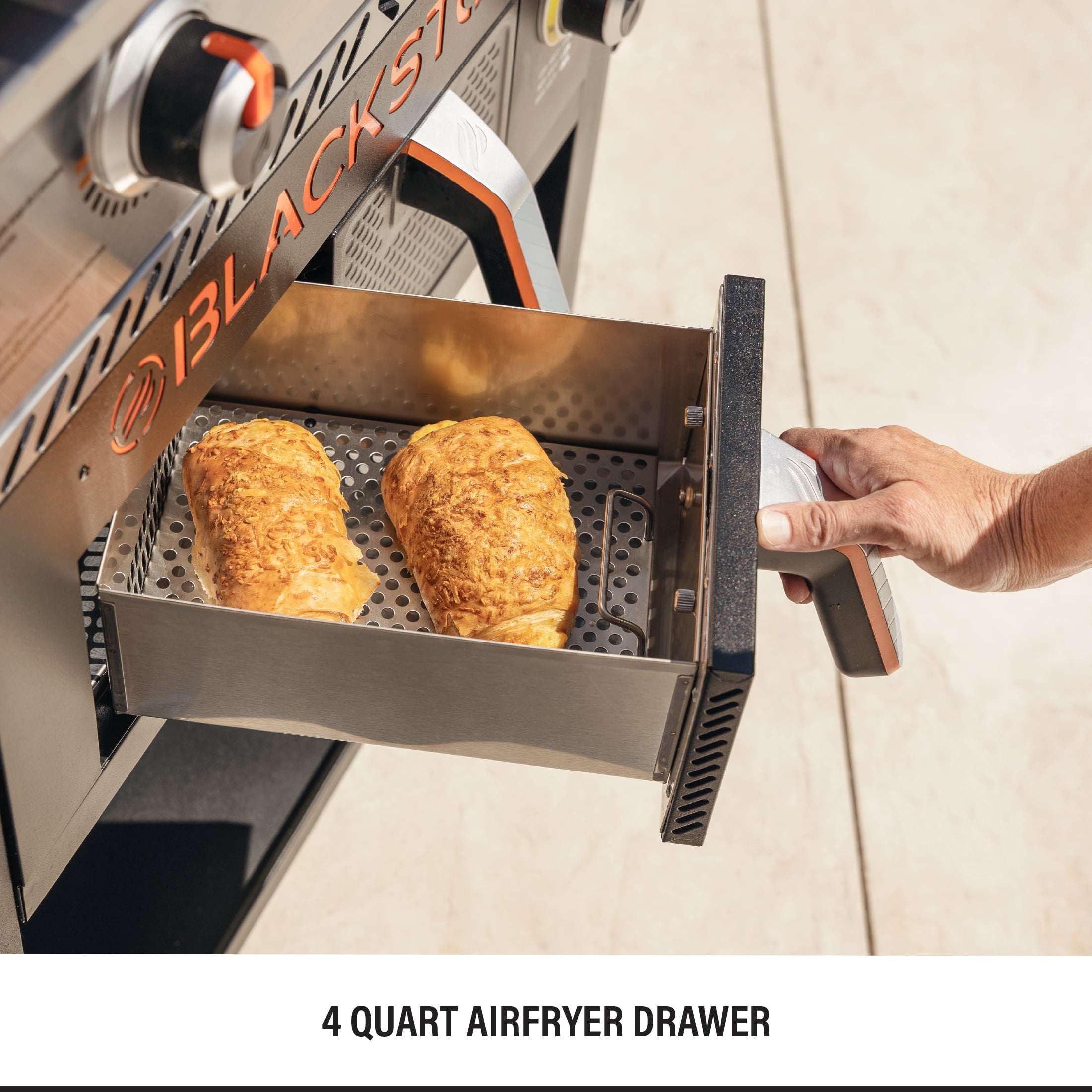 2-Burner 28 Griddle with Air Fryer Combo