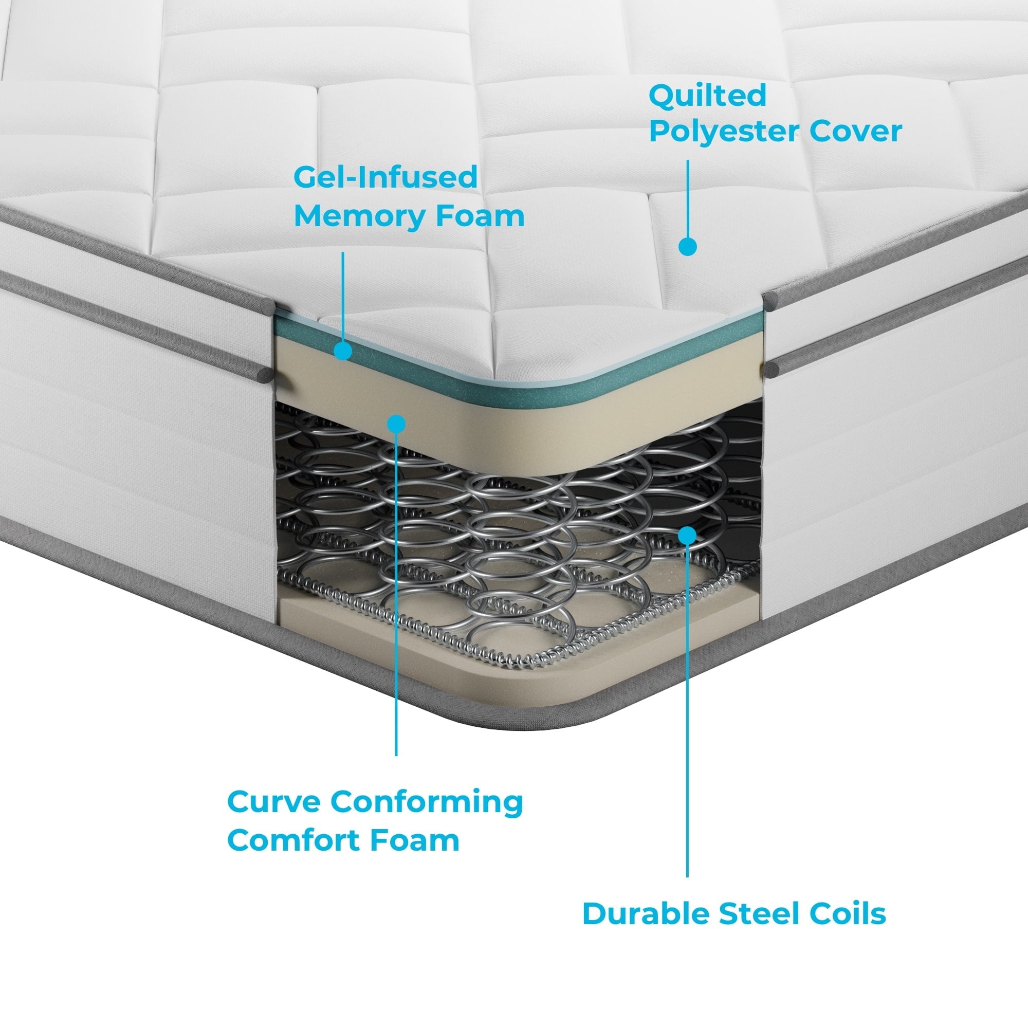 Dreamer 10 Hybrid Mattress. Twin