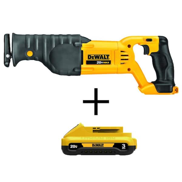 20V MAX Cordless Reciprocating Saw and (1) 20V MAX Compact Lithium-Ion 3.0Ah Battery