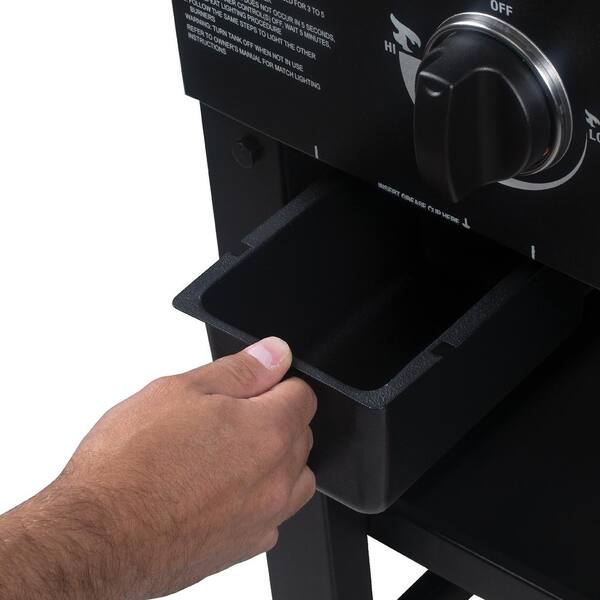 4-Burner Propane Gas Griddle in Black