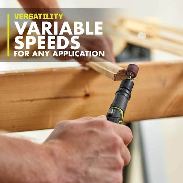 ONE+ 18V Cordless 2- Tool Combo Kit with Rotary Tool Station. Dual Temperature Glue Gun. 2.0 Ah Battery and Charger