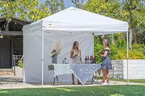 10x10 Pop up Canopy Tent Instant Commercial Canopy with 150D Silver Coated Fabric