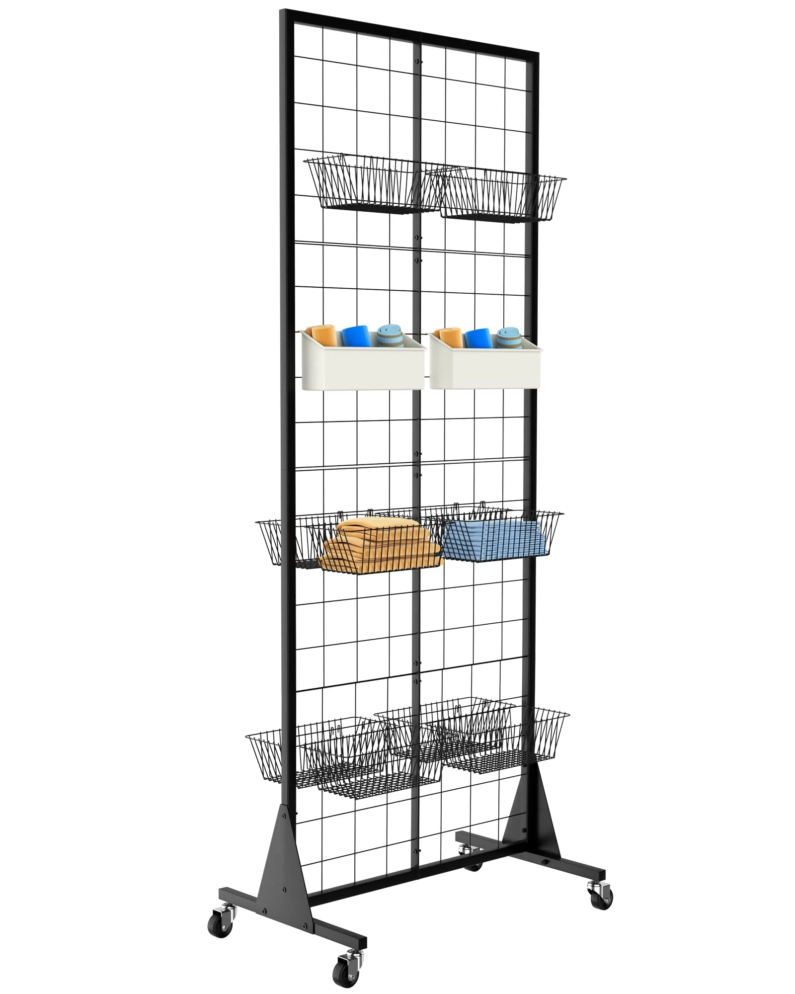 Blasinc 3-Pack 2'x5.5' Ft Gridwall Panel Display Stand