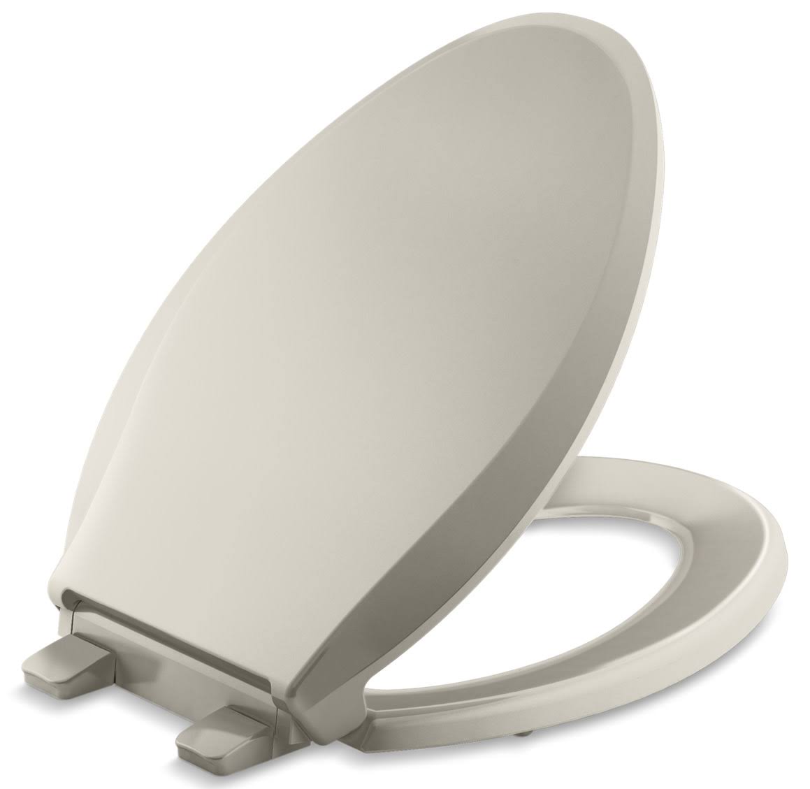 Kohler K-4636-RL Cachet ReadyLatch Quiet-Close Elongated Toilet Seat - Sandbar