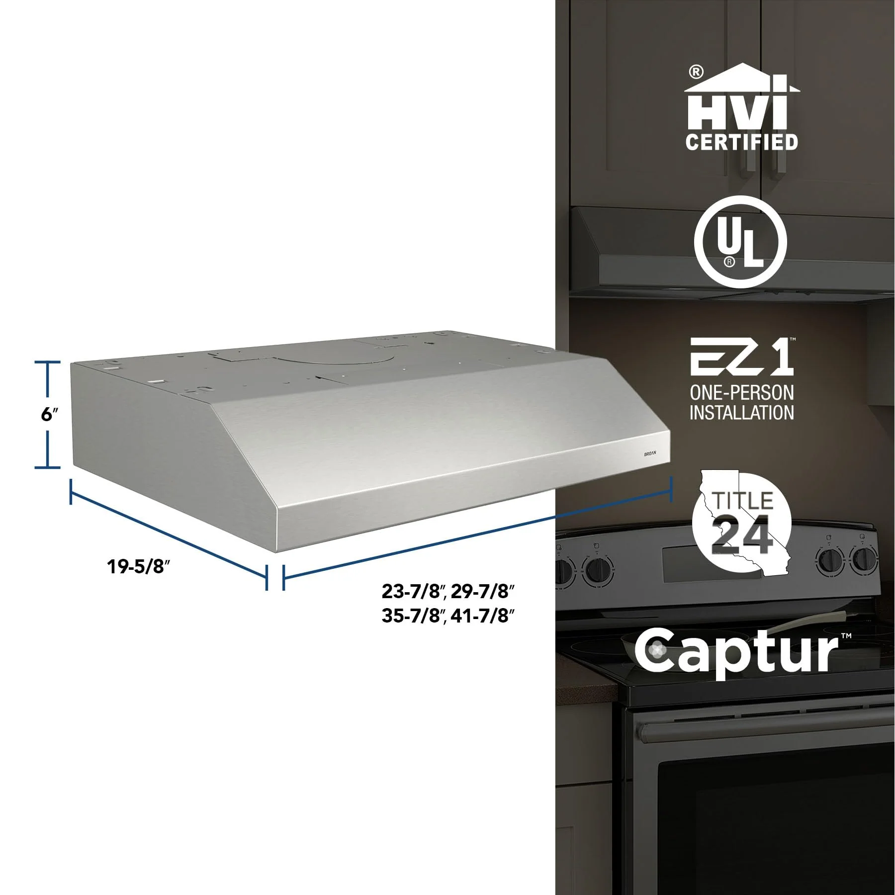Broan-NuTone 30 Inch Glacier Range Hood with Light