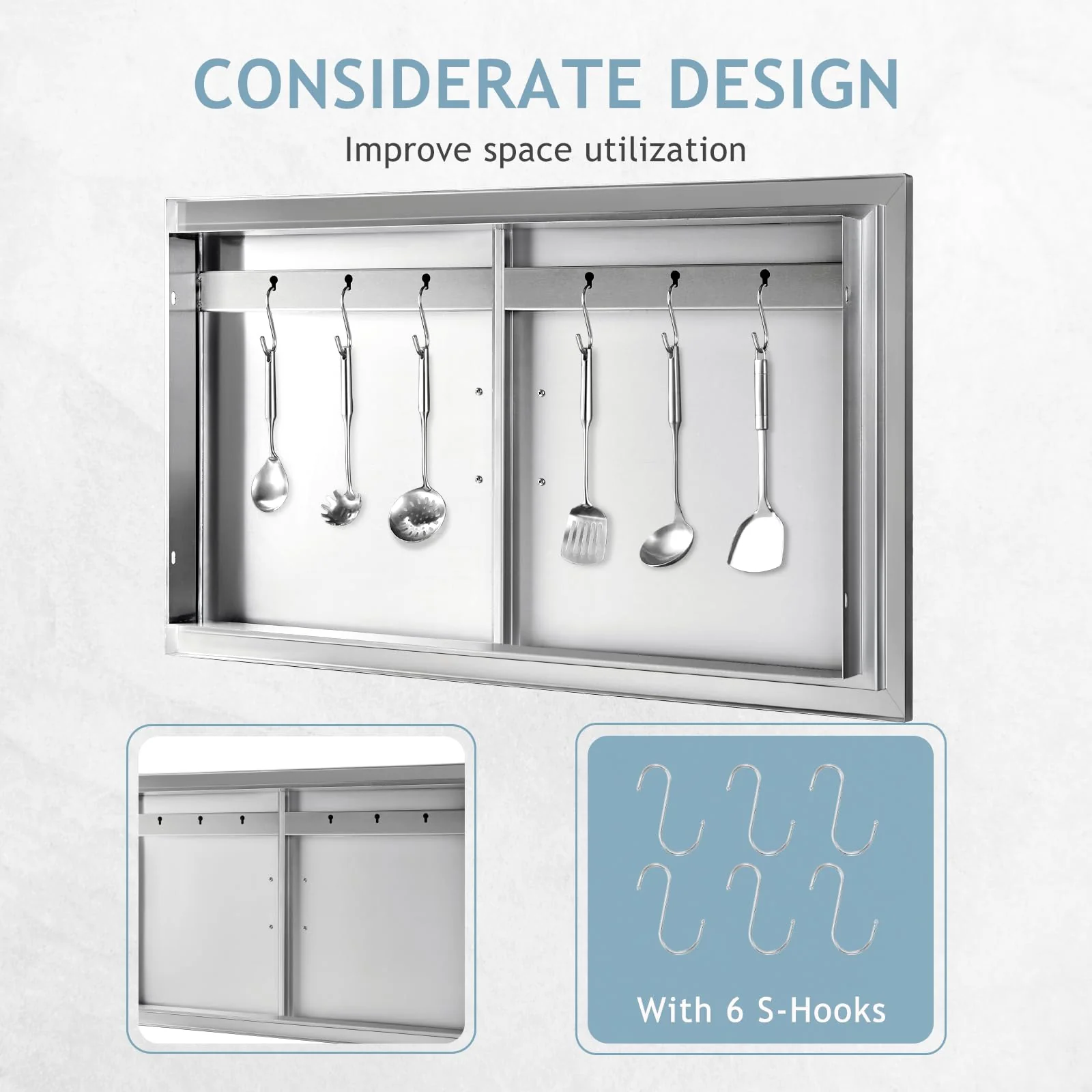 Hally BBQ Stainless Steel Access Door 36 W x 21 H