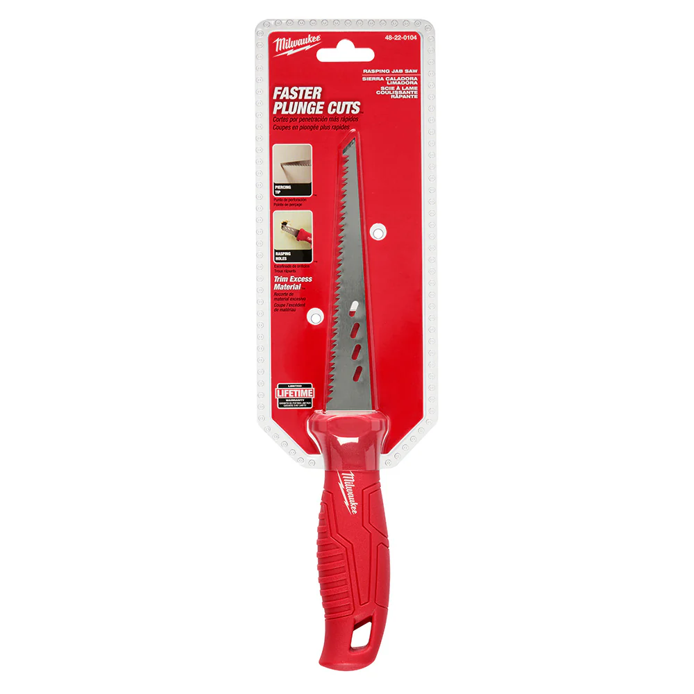 Milwaukee 48-22-0104 Rasping Jab Saw w/ Tether-Ready Lanyard Hole